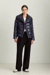 Dawn Levy Arizona Puffer Coat In Blue