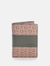 Guess Factory Debossed Logo Trifold Wallet In Pink