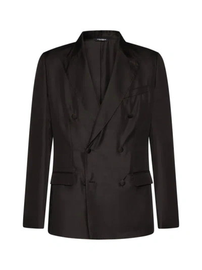 Dolce & Gabbana Blazer In Marrone-grigio 5