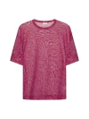 Dries Van Noten Print Mesh T-shirt In Red