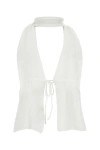 Gimaguas White Nylon Brillo Top In White