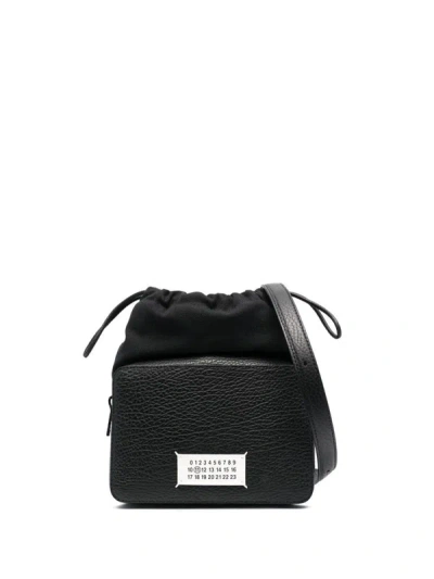 Maison Margiela Logo-appliqué Crossbody Bag In Black