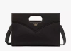 Mcm Cut-out Handle Leather Handbag In Black