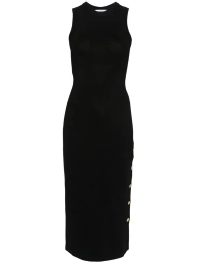 Moschino Gestricktes Midikleid In Black