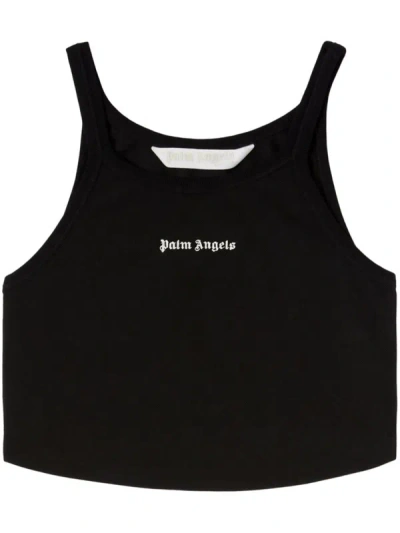 Palm Angels Classic Logo Tank Top In Black