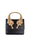 Roberto Cavalli Leather Bag In Black