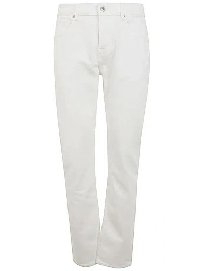 7 For All Mankind The Straight Denim Clothing In White