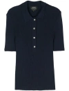 Apc Danae Polo Shirt In Dark Navy In Blue