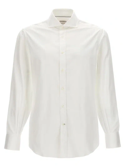 Brunello Cucinelli Poplin Shirt Shirt, Blouse White