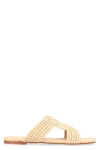 Castaã±er Prado Raffia Slides In Beige