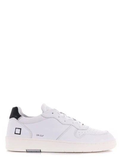 D.a.t.e. Court Sneakers In White Leather