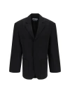 Jacquemus La Veste Caraco Inside-out Blazer In Black