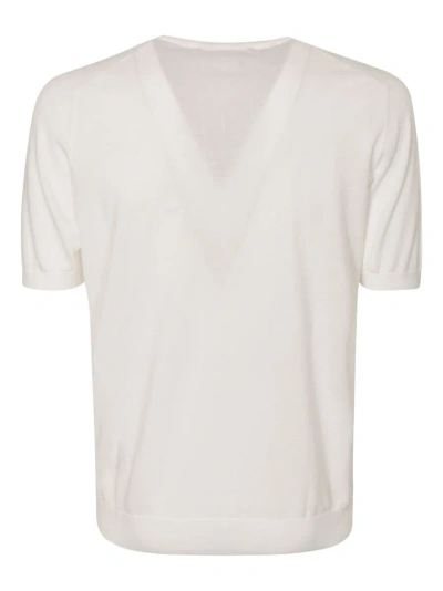 Tagliatore Round-neck Cotton T-shirt In White