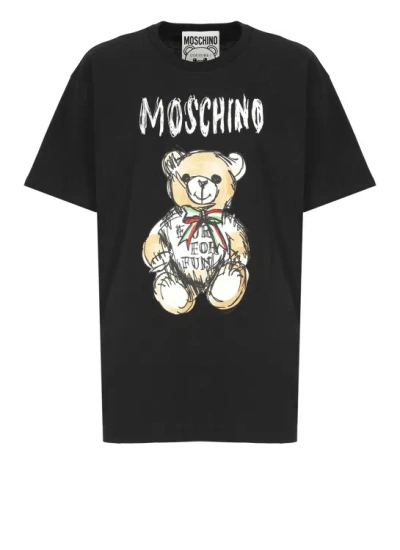 Moschino T-shirts And Polos In Black