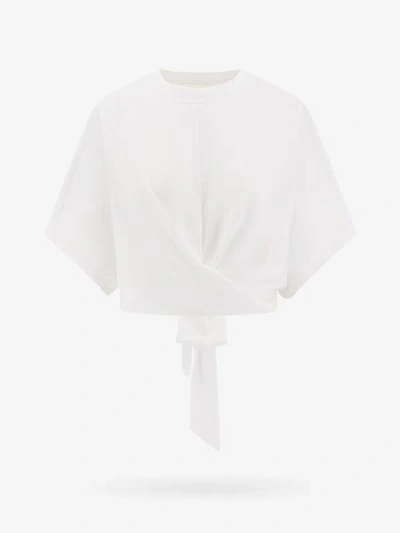 Closed Wrap Organic Cotton T-shirt In White