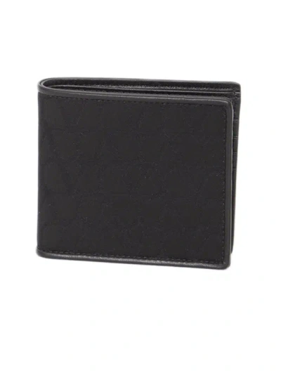 Valentino Garavani Toile Iconographe Bifold Wallet In Black