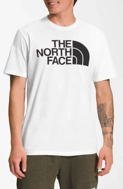 The North Face Half Dome Logo Graphic T-shirt In La9 Tnf Wht-tnf Blk