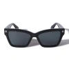 Off-white Off White Oeri110 Cincinnati 1007 Black Dark Grey Glasses In Black