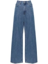Totême Toteme Women Wide-leg Dennim Jeans In Blue
