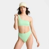 Nike Women's Swim Essential Asymmetrical Bikini Top In Vapor Green