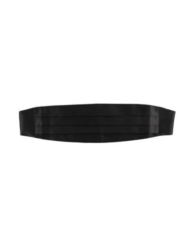 Tagliatore Man Belt Black Size Onesize Polyester