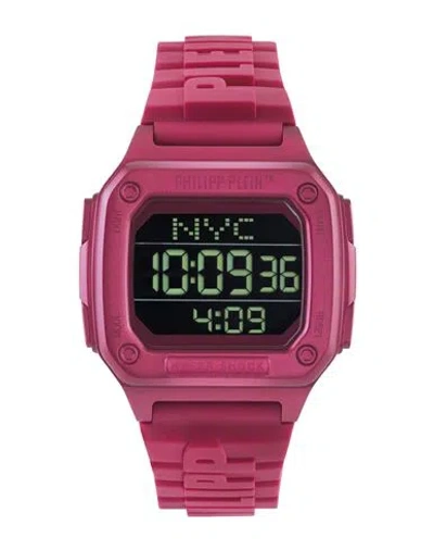 Philipp Plein Hyper $hock Digital Watch Man Wrist Watch Pink Size - Stainless Steel