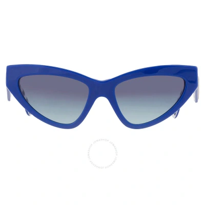Dolce & Gabbana Dolce And Gabbana Azure Gradient Cat Eye Ladies Sunglasses Dg4439 311945 55 In Azure / Blue / White