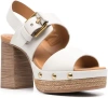 SEE BY CHLOÉ SEE BY CHLOE WOMEN JOLINE FOOTWEAR BUCKLE ANKLE STRAP SANDALS 17020-101-NATURAL