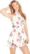 Loveshackfancy Destiny Halter Mini Dress In Paradise Pink In Pink