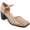 Journee Collection Collection Women's Tru Comfort Foam Evangeline Pumps In Patent,taupe