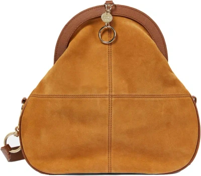 See By Chloé See By Chloe Women's Mara Frame Caramello Soede Leather Handbag In Brown