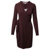 Diane Von Furstenberg Dvf Women Linda Wool Cashmere Wrap Sweater Dress Brown In Brown
