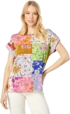 JOHNNY WAS COSMO WOMENS RELAXED TEE MULTICOLOUR LADIES TOP SHIRT