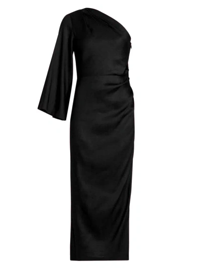 Veronica Beard Patsy Asymmetric Dress In Black