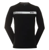 HUGO BOSS HUGO BOSS MEN AUTHENTIC CREW NECK TOP COTTON SWEATSHIRT BLACK GREASE