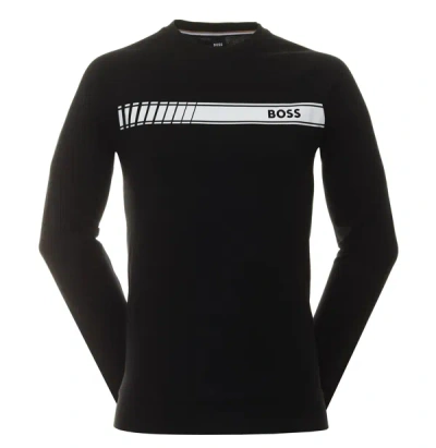 Hugo Boss Authentic Cotton Sweatshirt In Black