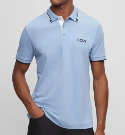 Hugo Boss Paddy Pro Golf Polo In Blue