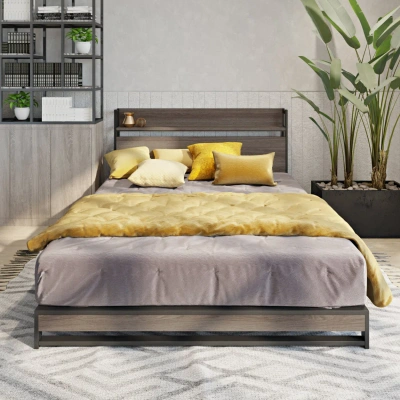 Simplie Fun Platform Queen Bed In Neutral