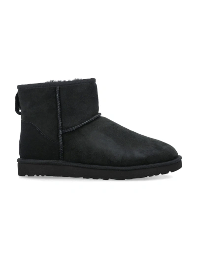 Ugg Classic Mini Shearling-lined Boots In Black