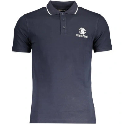 Roberto Cavalli Men Regular Fit Polo T-shirt In Blue