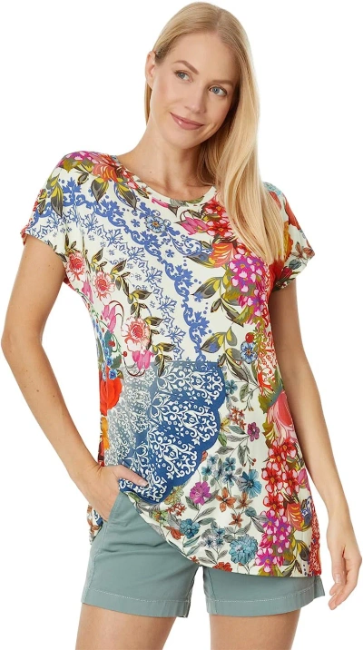 Johnny Was Women Tango Relaxed Dolman Sleeve Tunic Top In Multi