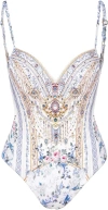 Camilla Season Of The Siren Molded Underwire One-piece Swimsuit In Multi