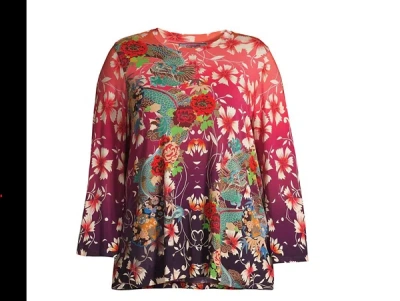 Johnny Was Adalena Kimono Sleeve Top In Multi