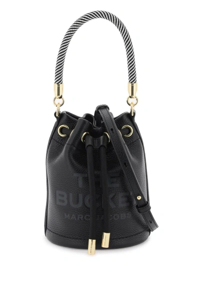 Marc Jacobs The Leather Bucket Bag In Black (black)