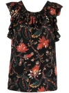 Ulla Johnson Dina Puff Sleeve Silk Top In Black