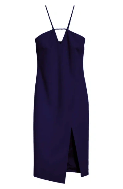 Likely Cut-out Detail Midi Dress In Blue