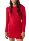 BA&SH BA & SH WOMEN'S RED TUNISIA ALPACA SWEATER MINI DRESS