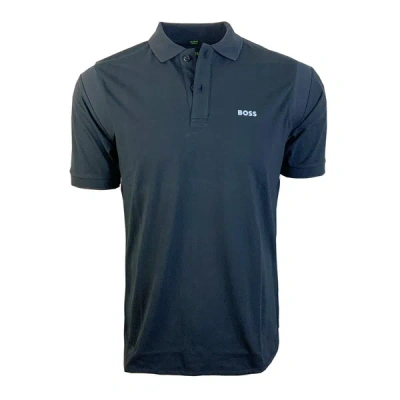 Hugo Boss Men's Navy Blue Pirax 1 Contrast Binding Short Sleeve Polo T-shirt