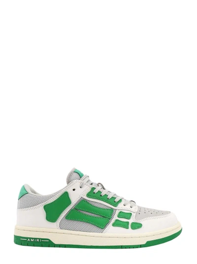 Amiri Men's Skel Mesh And Leather Chunky Low-top Sneakers In Green