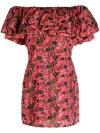 Rhode Vivi Off-shoulder Minidress In Multi